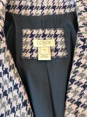 J Crew Houndstooth Blazer Size 4